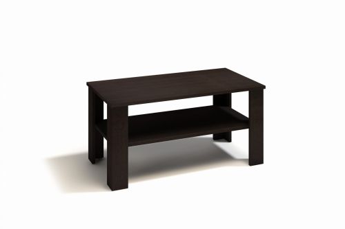 Stolik kawowy z półką 100x55 cm kasztan wenge do salonu