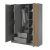 NELLY 3D szary - artisan z odbiciem w lustrze otwarta