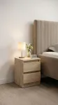 Szafka nocna dąb sonoma 30 cm 2 szuflady stolik nocny