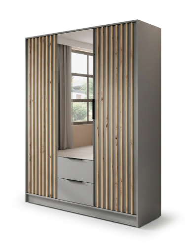 NELLY 3D szary - artisan z odbiciem w lustrze