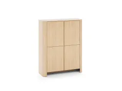 Komoda do salonu sypialno Barivo 103 cm Dąb Vicenza Nowoczesna zaokrąglona K103