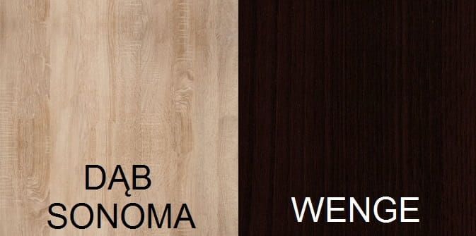 Porównanie dekorów dąb sonoma i kasztan wenge – kolory stolika kawowego