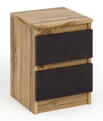 Szafka nocna mała 30x30x40, 2 szuflady komoda stolik nocny Dąb Wotan Kasztan Wenge 